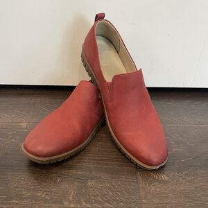 Dansko Women's Red Leather Loafers